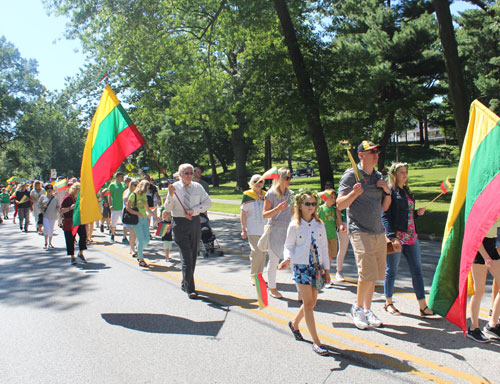 Parade of Flags at 2019 Cleveland One World Day - Estonia, Latvia and Lithuania